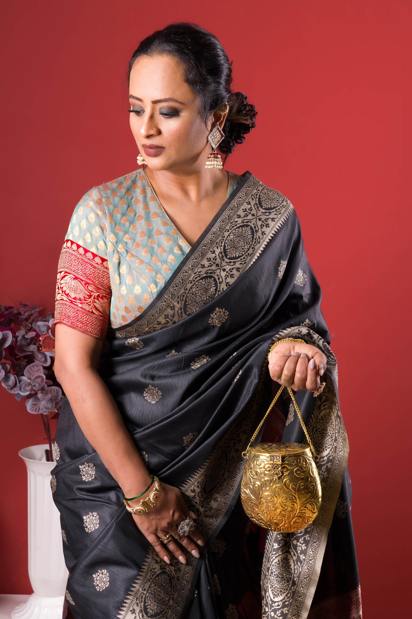 Vintage Brass Bucket Minaudiere