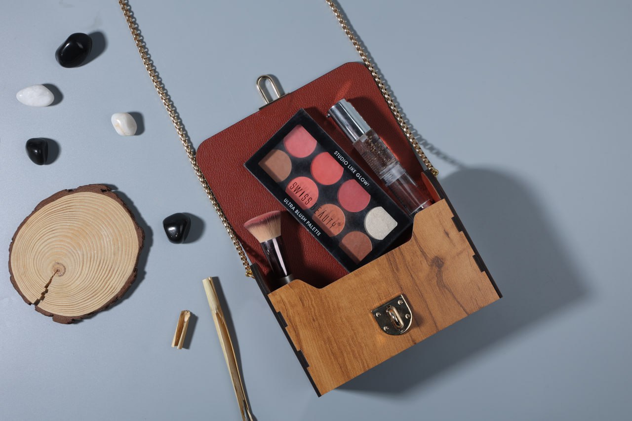 Lasercut Royal Raja Rani MDF handbag