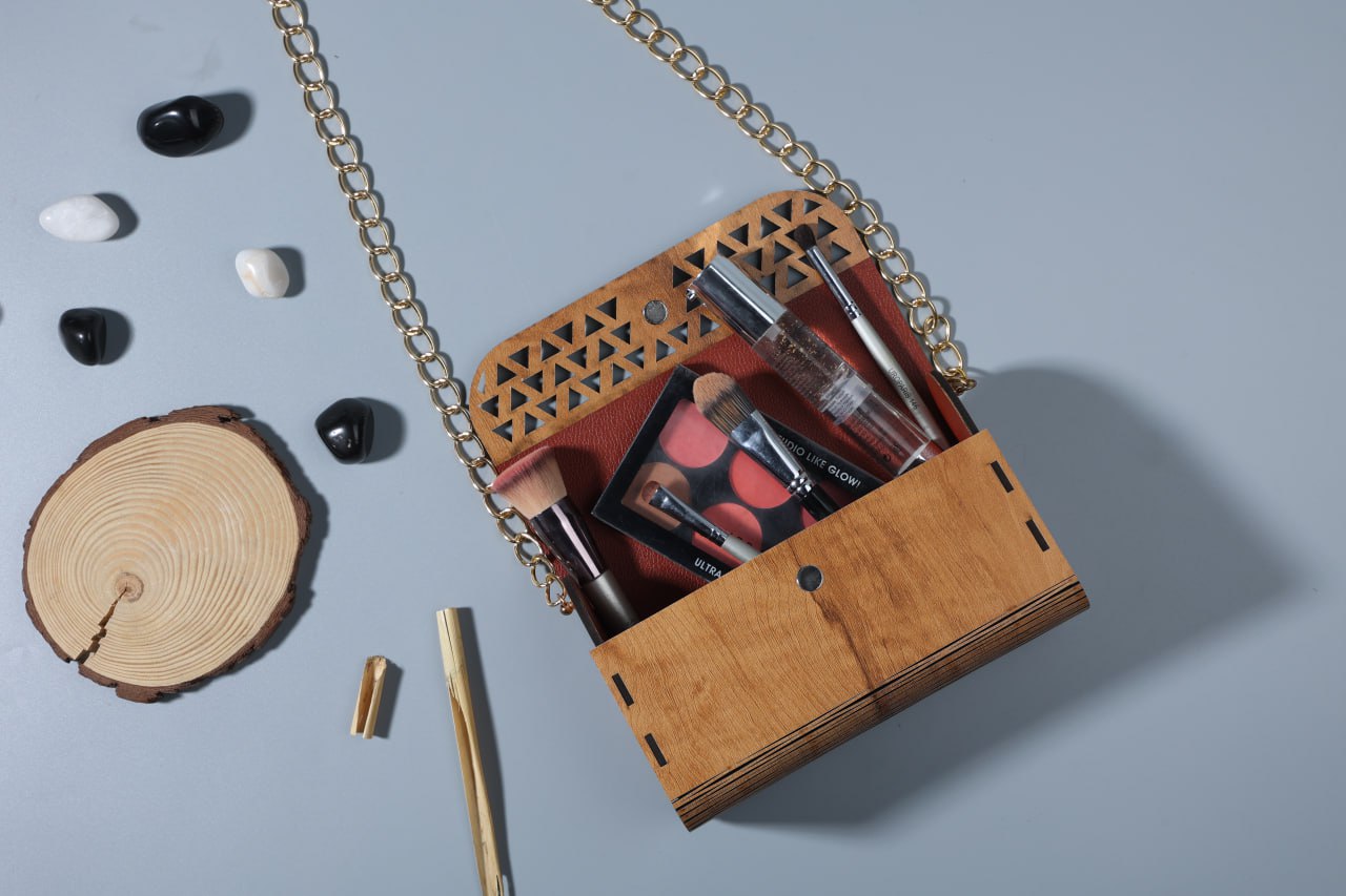 Aaina Lasercut MDF Jalliwork handbag
