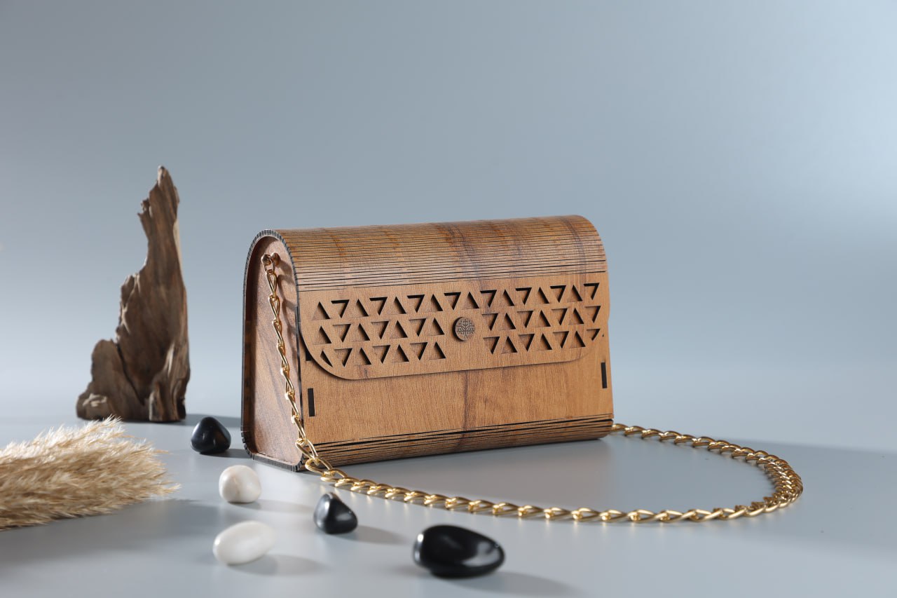 Aaina Lasercut MDF Jalliwork handbag