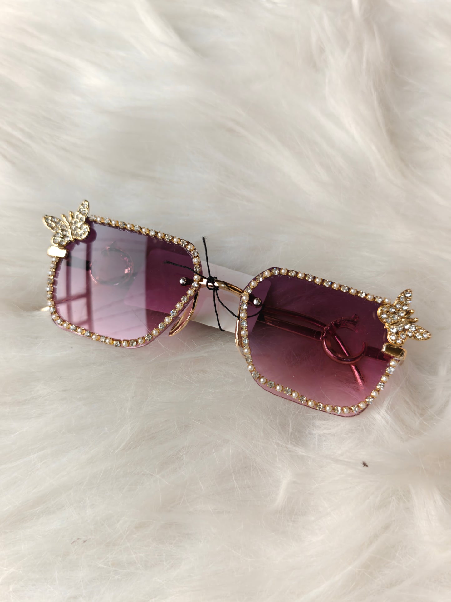 Wedding/ Festive Embellished Sunglasses - Style 7