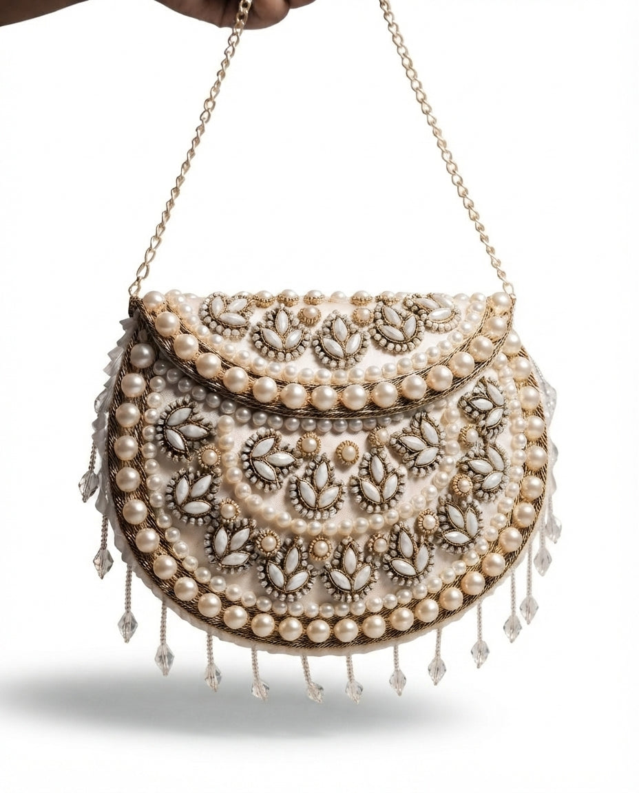 Pearl Bloom Clutch