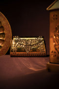 Punched Rivet Gold brass Bag
