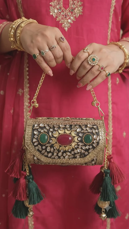 The Mini Dholki Wedding Clutch