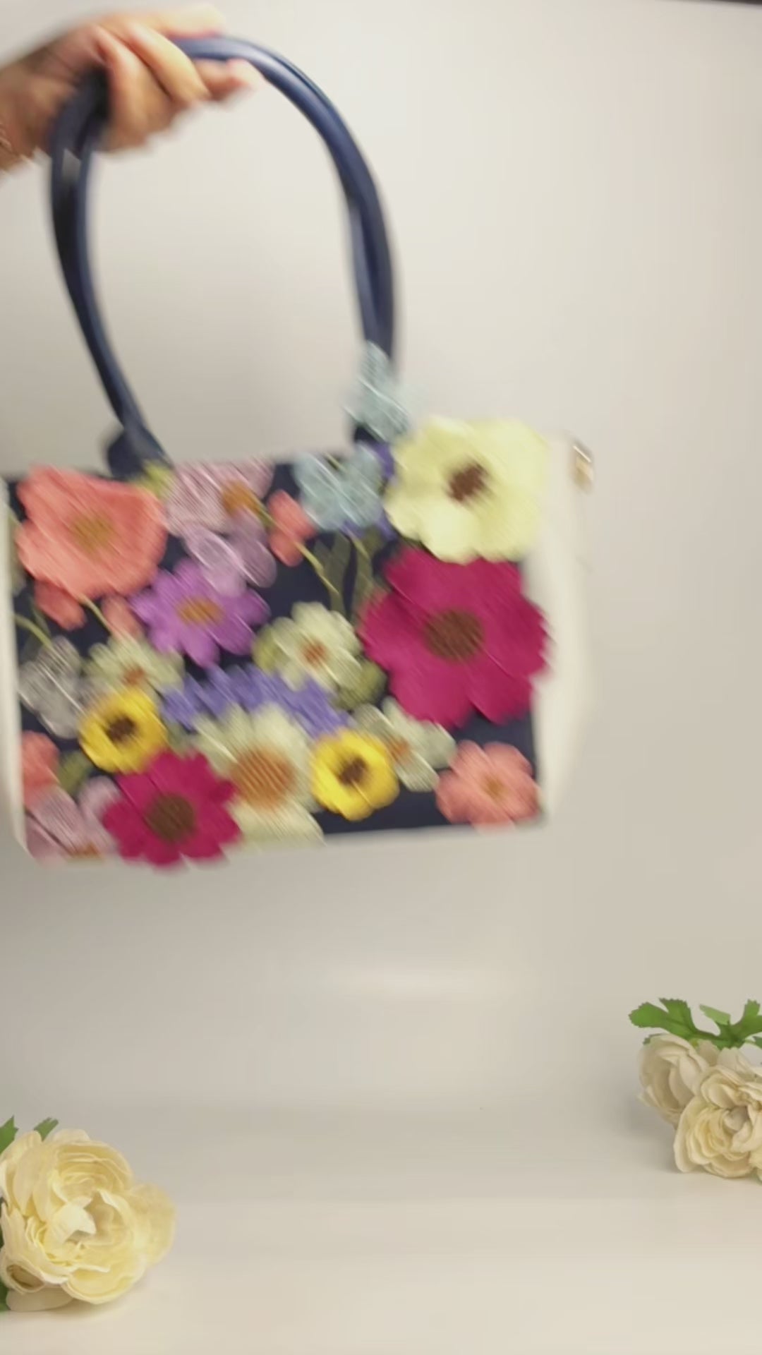 Bageecha Collection- Gulabi baug Summer Tote with sling pouch