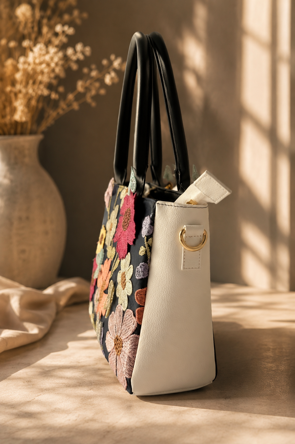 Bageecha Collection- Raatrani Tote Bag with sling pouch