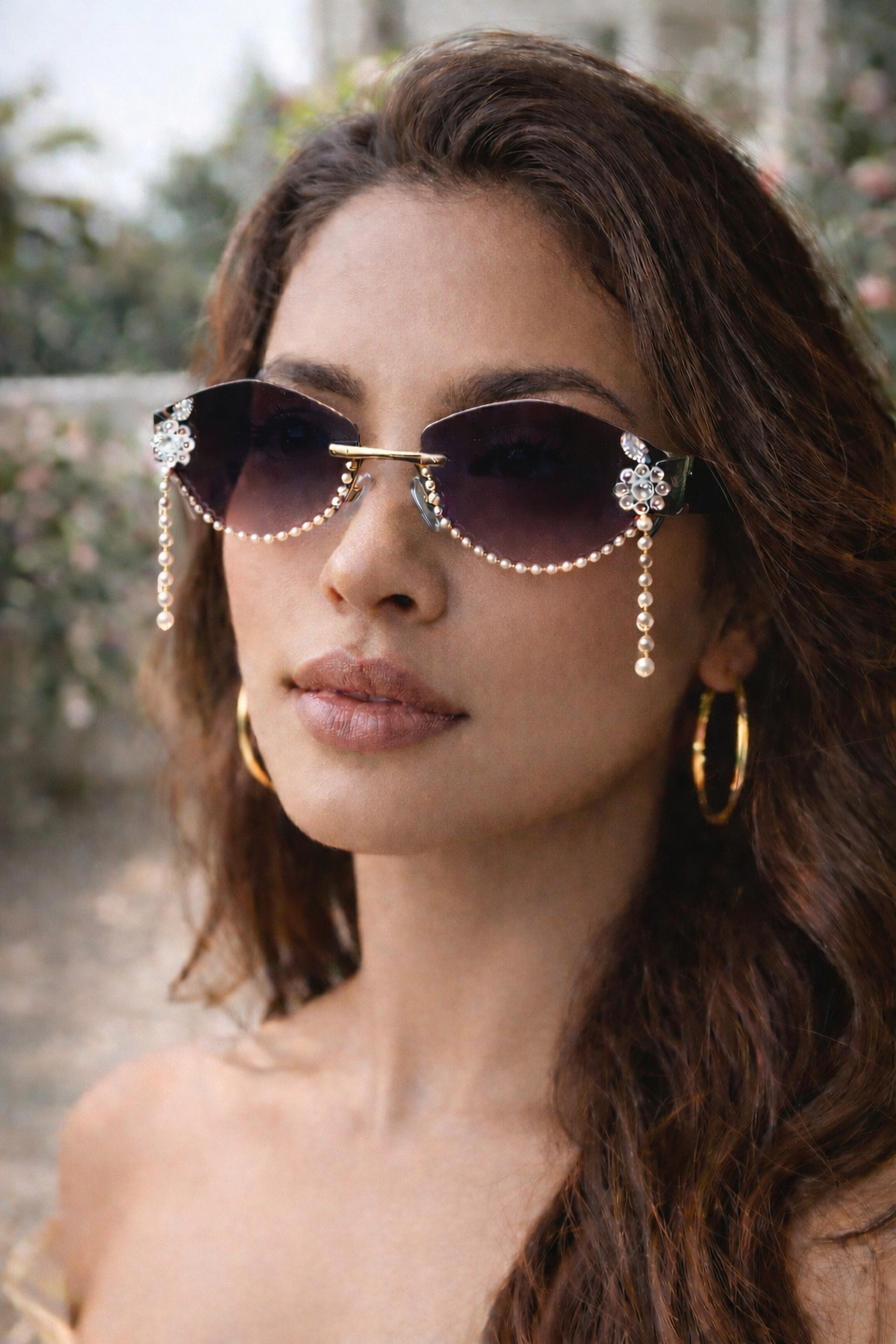 Pearl Dangler Festive Sunglasses