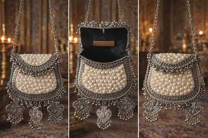 The Pearl Aura Oxidised Nano Bag