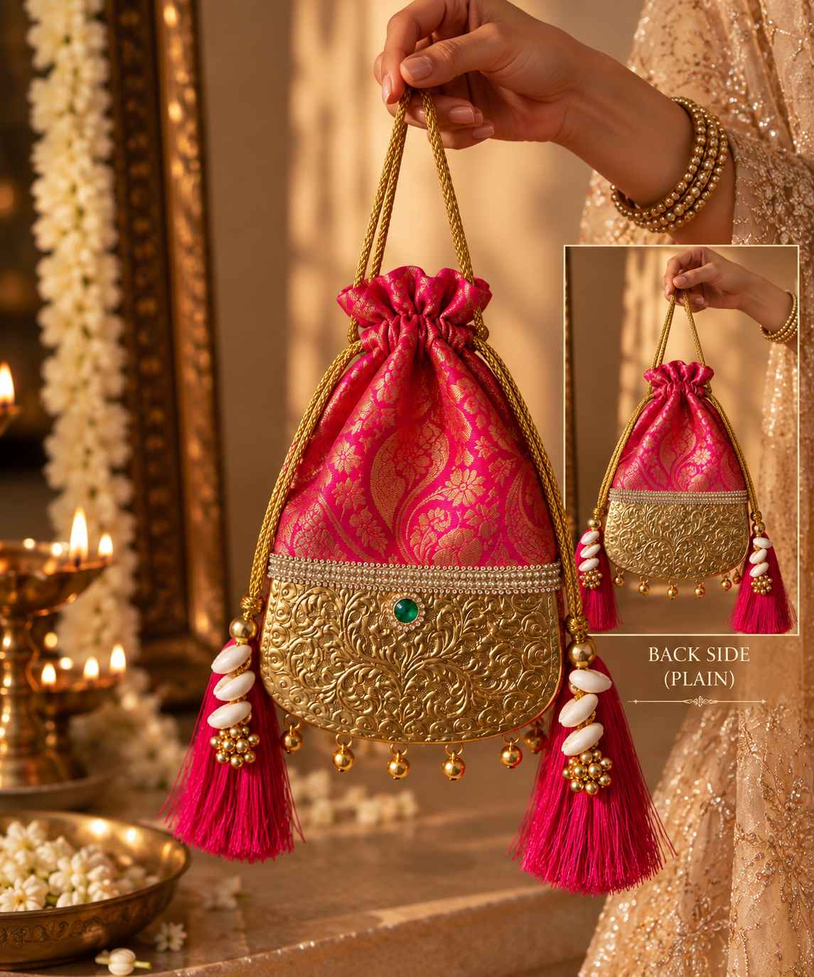 Khazana Batua - Brass And Brocade Timeless Batuas