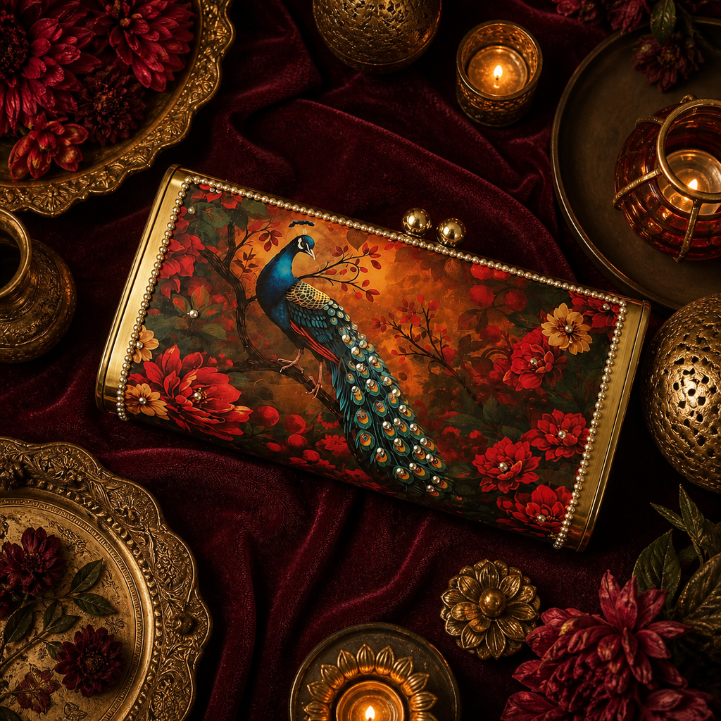 Rajwada Collection - Mayuri Clutch