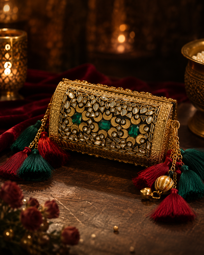 The Mini Dholki Wedding Clutch
