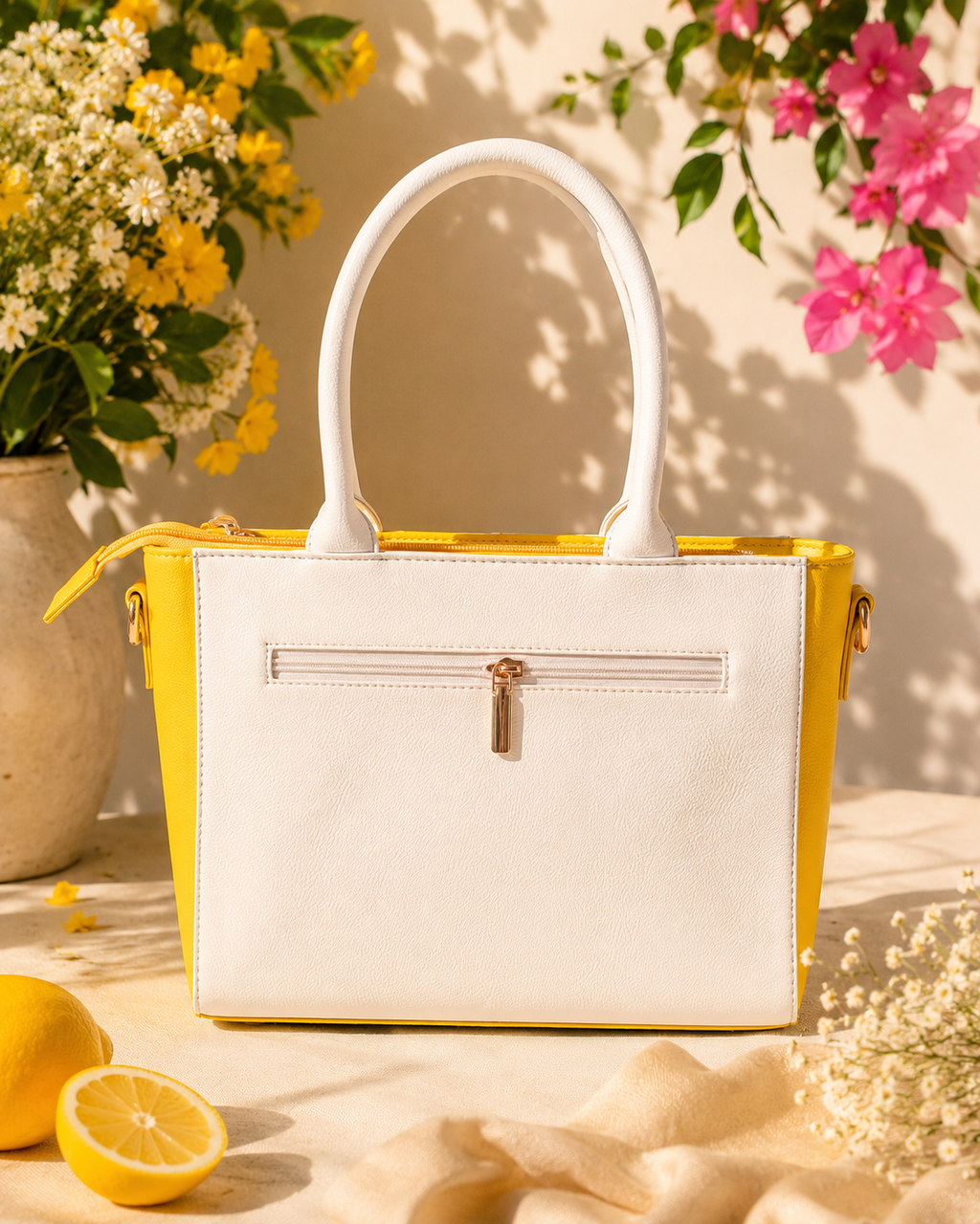 Bageecha Collection- Sunehri Dhoop Tote Bag with sling pouch