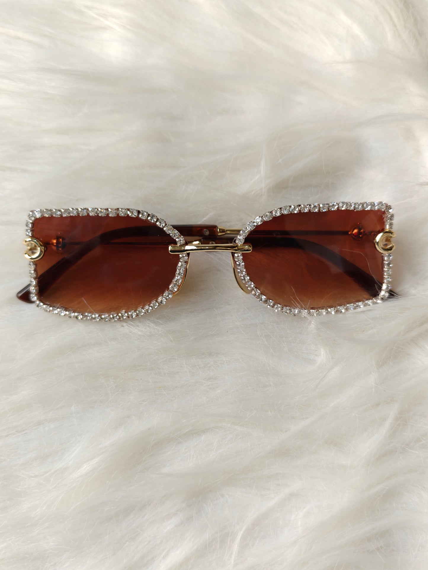 Wedding/ Festive Embellished Sunglasses - Style 8