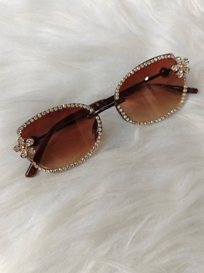 Wedding / Festive Embellished Sunglasses - Style 4