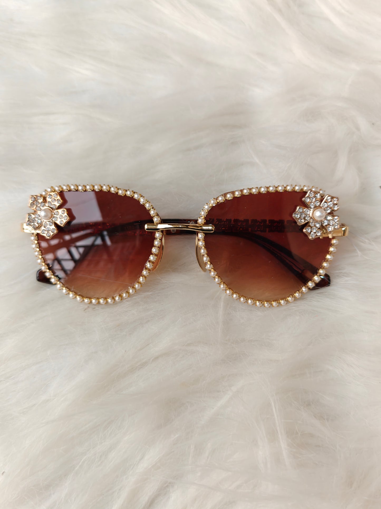 Wedding/ Festive Embellished Sunglasses - Style 6