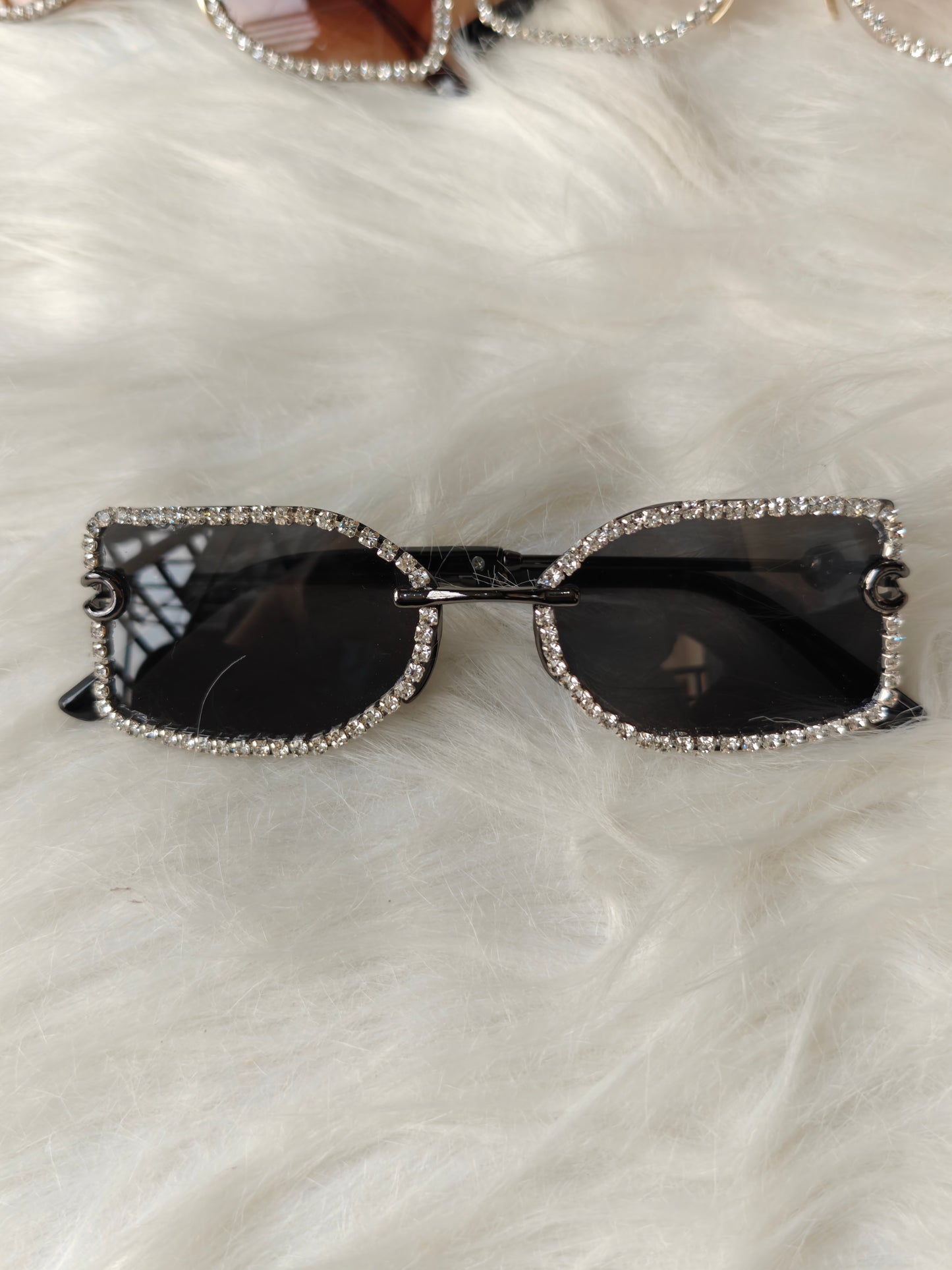 Wedding/ Festive Embellished Sunglasses - Style 8