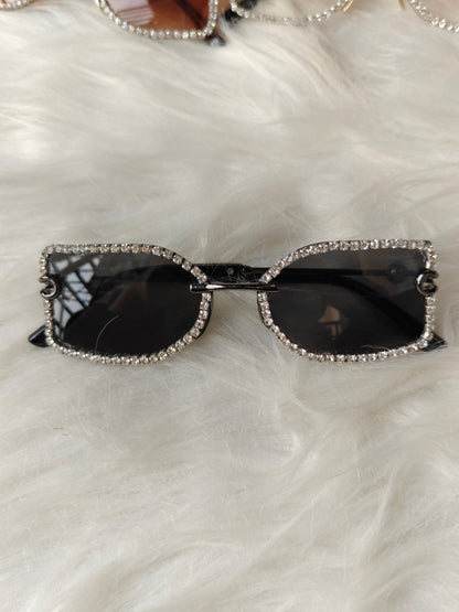 Wedding/ Festive Embellished Sunglasses - Style 8