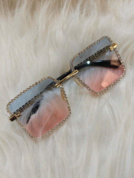 Wedding/Festive embellished Sunglasses - Square