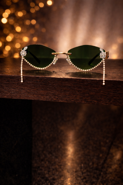 Pearl Dangler Festive Sunglasses