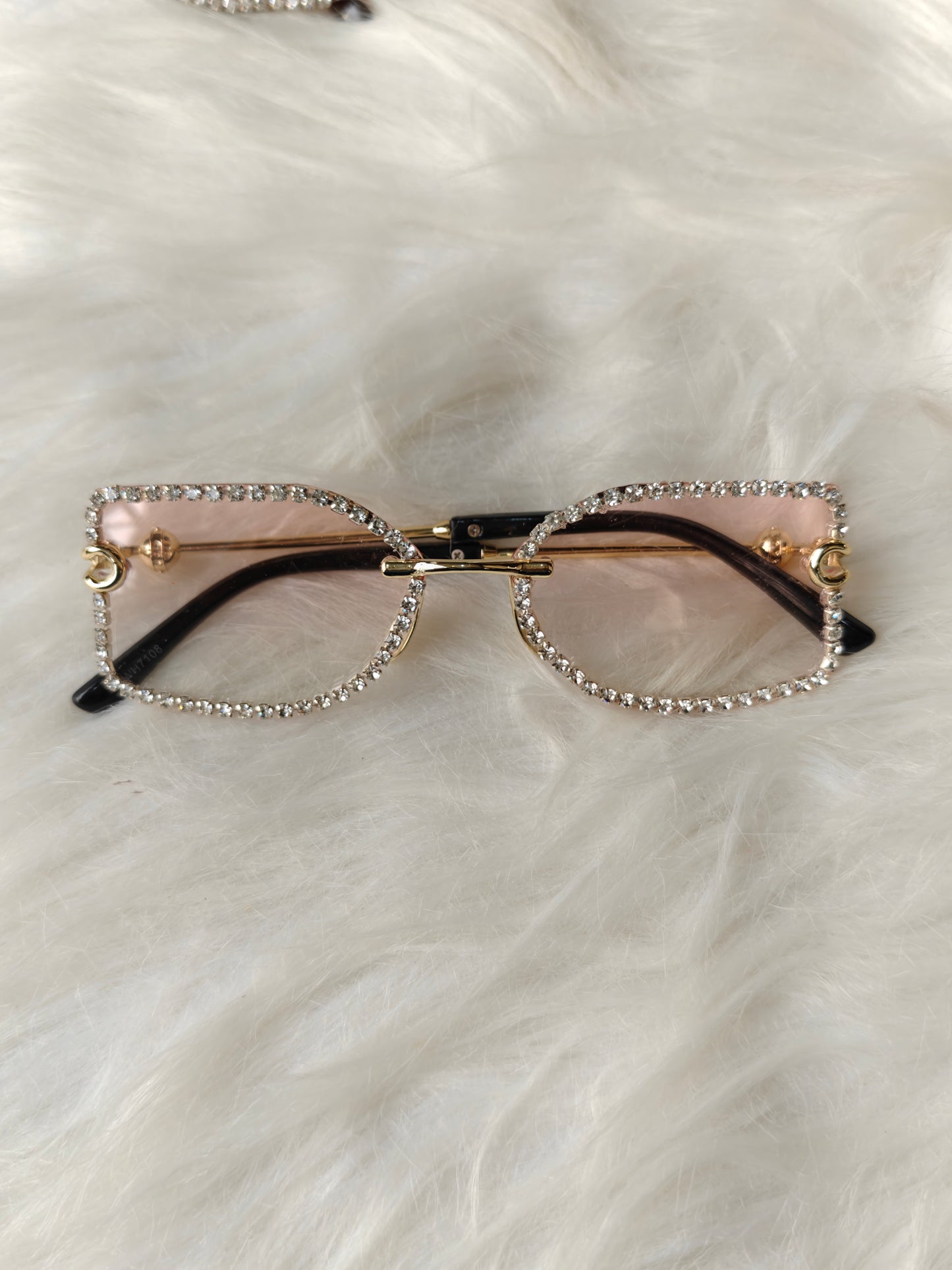 Wedding/ Festive Embellished Sunglasses - Style 8