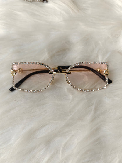 Wedding/ Festive Embellished Sunglasses - Style 8