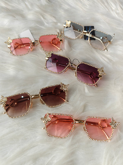 Wedding/ Festive Embellished Sunglasses - Style 7