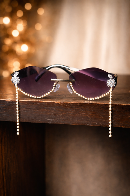 Pearl Dangler Festive Sunglasses