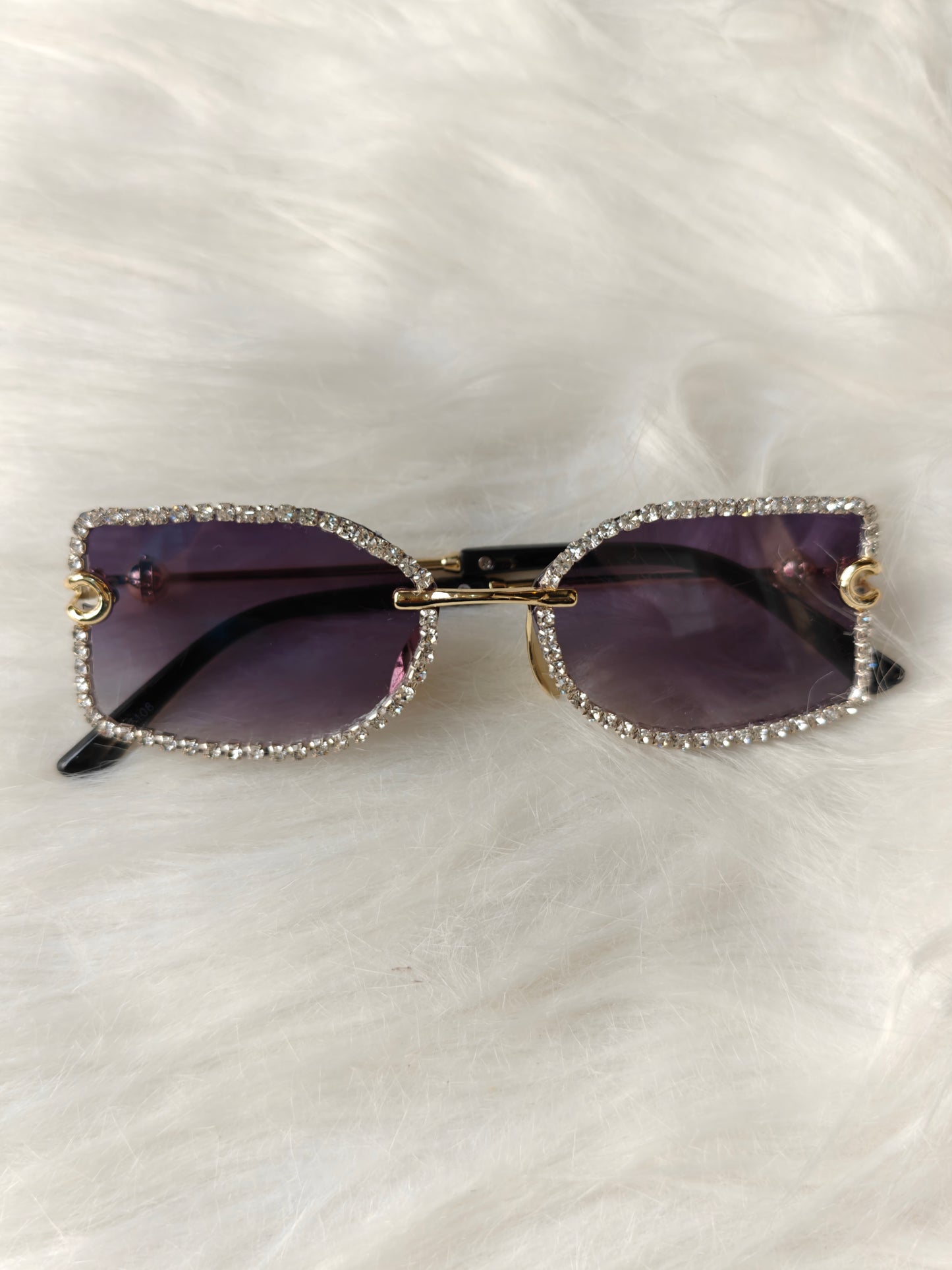 Wedding/ Festive Embellished Sunglasses - Style 8