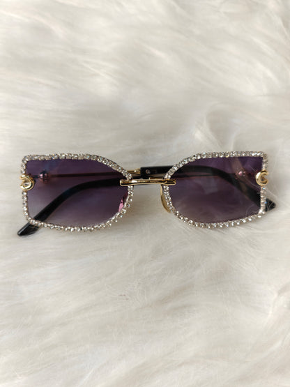 Wedding/ Festive Embellished Sunglasses - Style 8