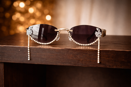 Pearl Dangler Festive Sunglasses