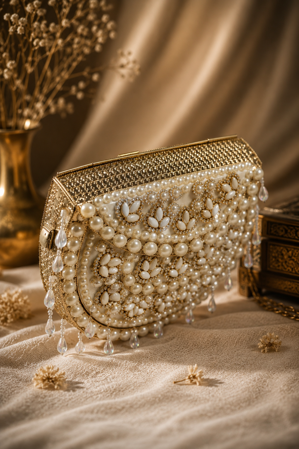 Pearl Bloom Clutch