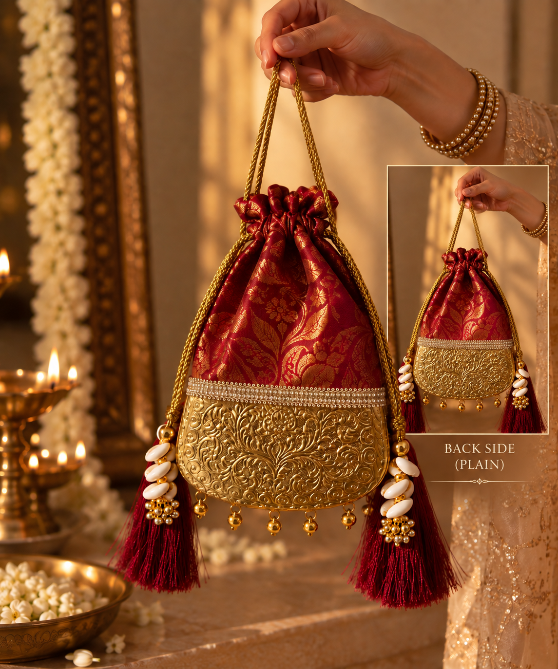 Khazana Batua - Brass And Brocade Timeless Batuas