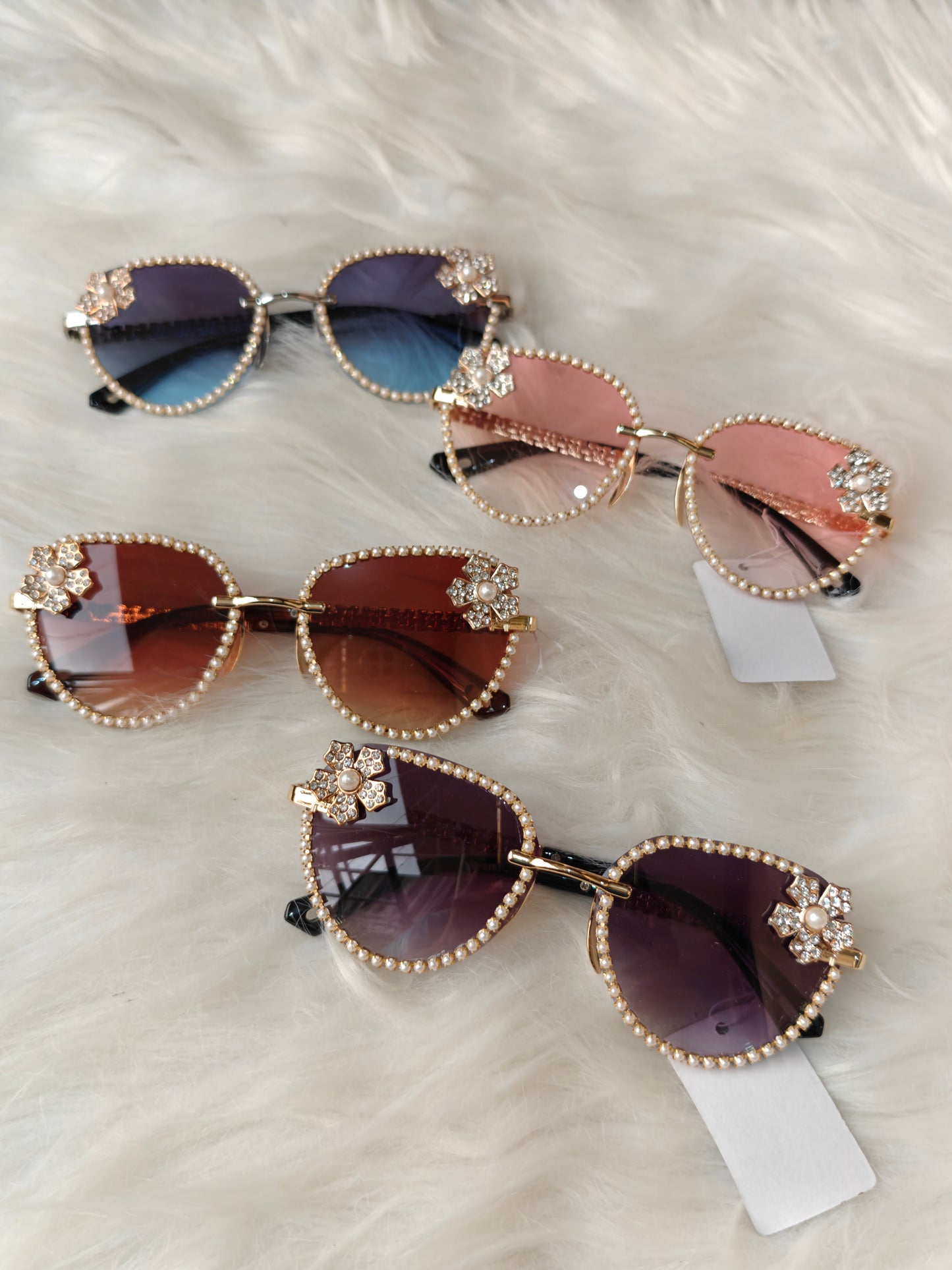 Wedding/ Festive Embellished Sunglasses - Style 6