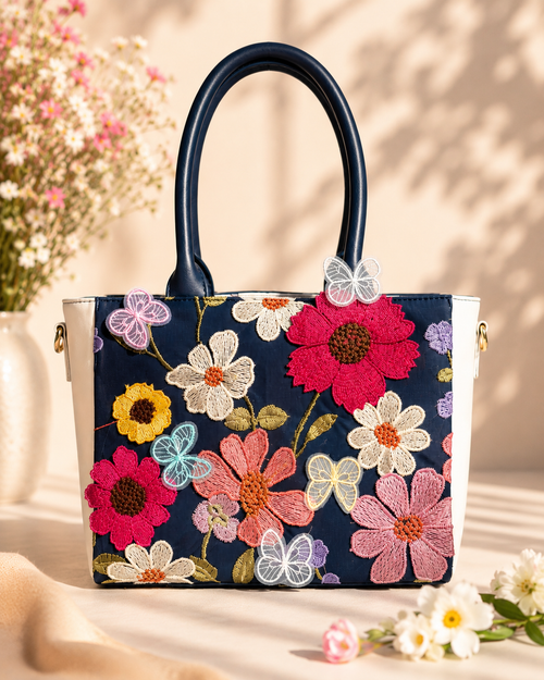 Bageecha Collection- Raatrani Tote Bag with sling pouch