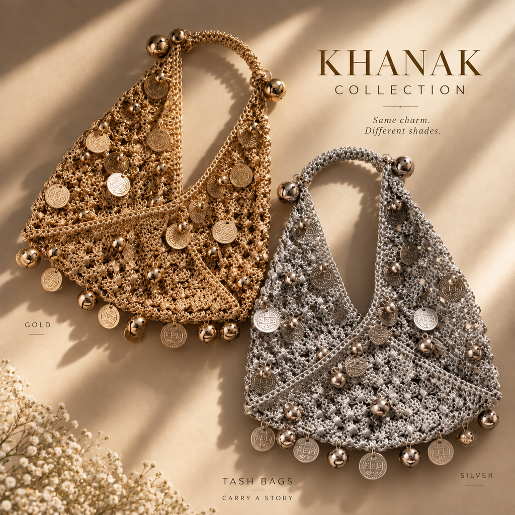 Khanak - Zari Crochet Festive Bag
