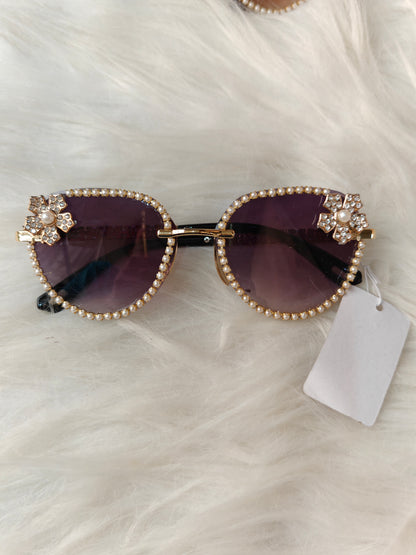 Wedding/ Festive Embellished Sunglasses - Style 6