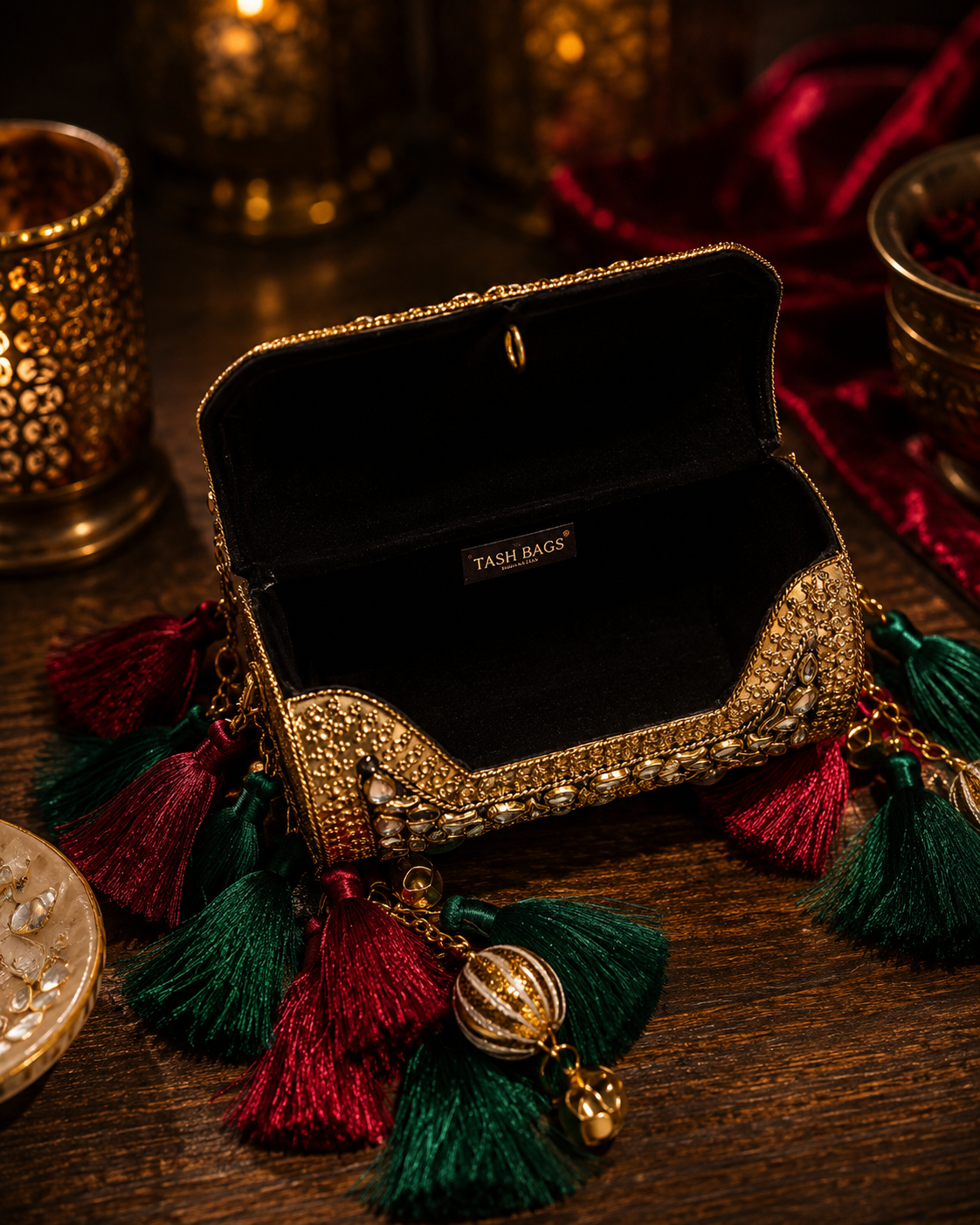 The Mini Dholki Wedding Clutch