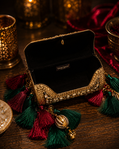 The Mini Dholki Wedding Clutch