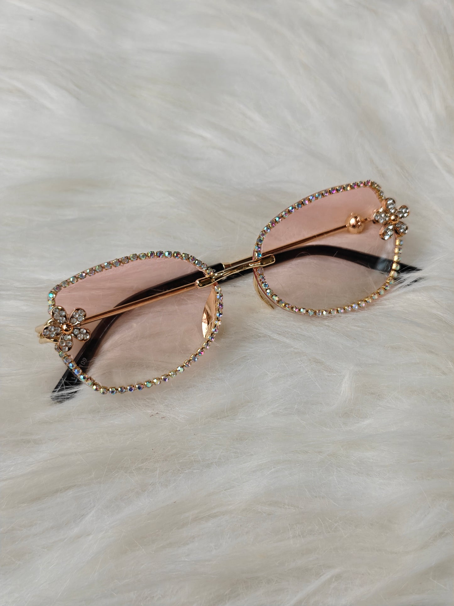Wedding / Festive Embellished Sunglasses - Style 4