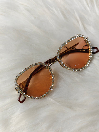 Wedding/ Festive Embellished Sunglasses - Style 2