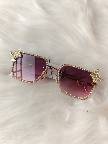 Wedding/ Festive Embellished Sunglasses - Style 7