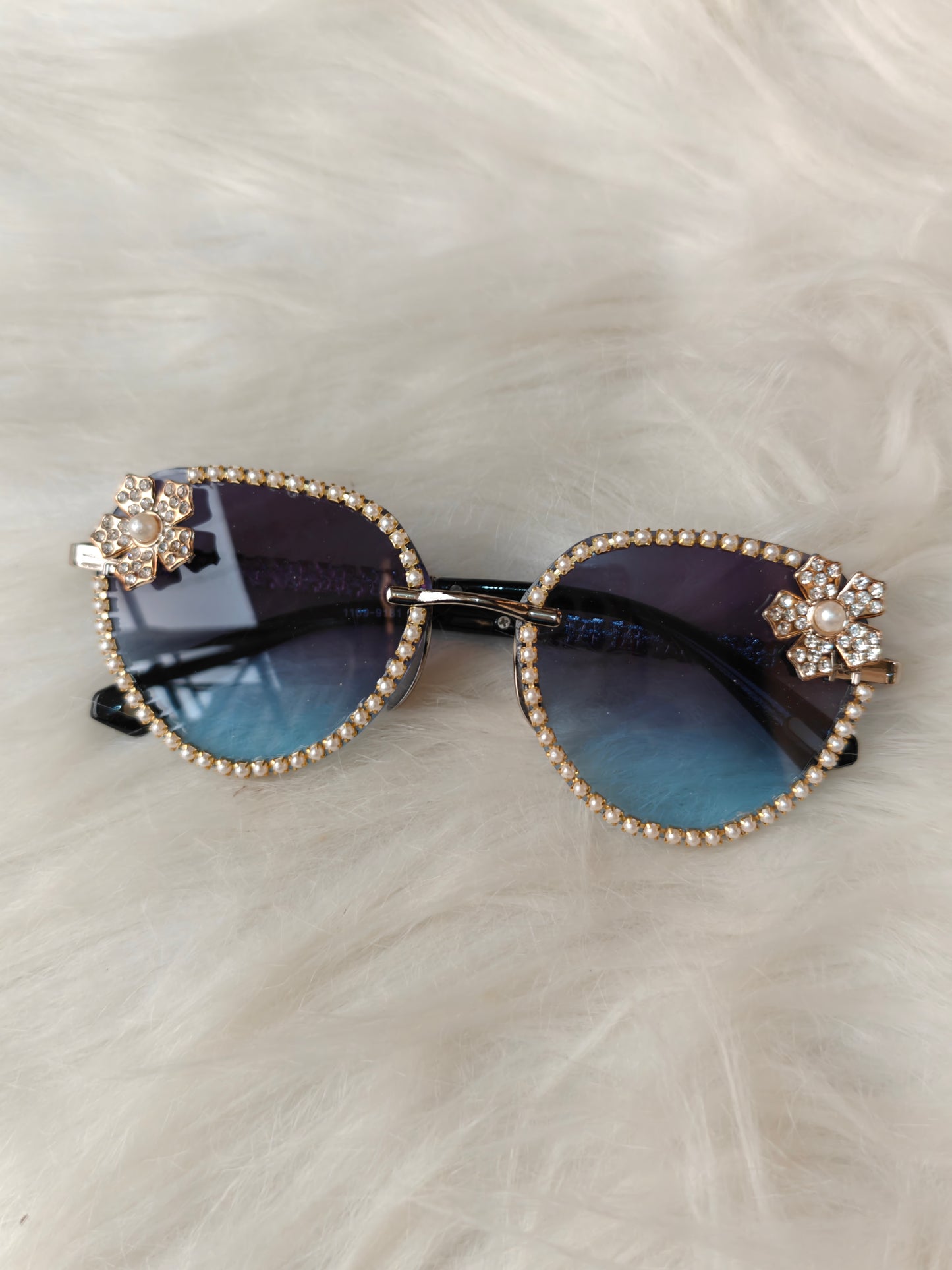 Wedding/ Festive Embellished Sunglasses - Style 6